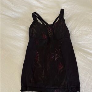 lululemon athletica Black and Purple Tank Top